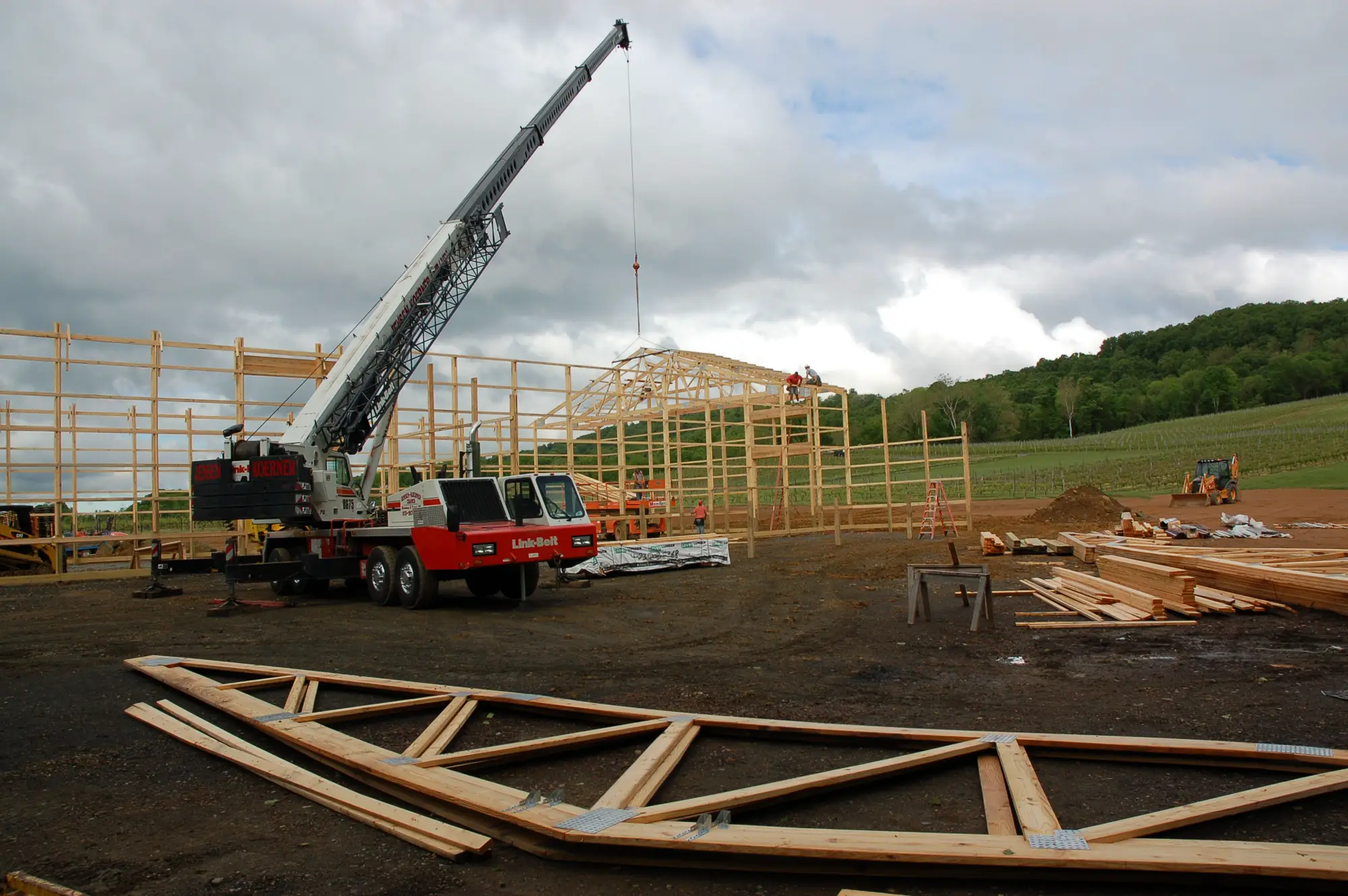 Building the tasting room